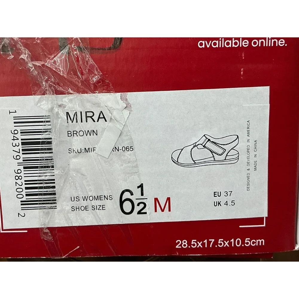 Journee Collection‎ Mira Sandals Womens 6.5 Brown Slingback Comfort